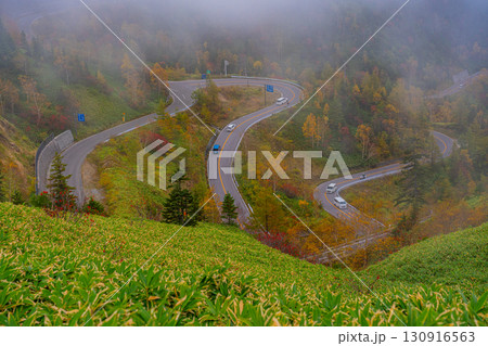 (群馬県)志賀草津道路の絶景ドライブ紅葉風景 (群馬県)志賀草津道路の絶景ドライブ紅葉風景 130916563