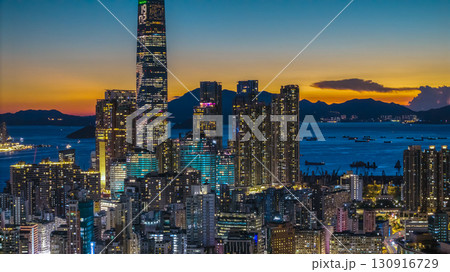 Sept 12 2025 Modern Cityscape of West Kowloon Hong Kong Sept 12 2025 Modern Cityscape of West Kowloon Hong Kong 130916729