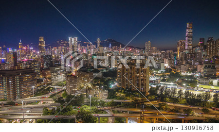 Sept 12 2025 Scenic sunset skyline view over Kowloon Hong Kong Sept 12 2025 Scenic sunset skyline view over Kowloon Hong Kong 130916758