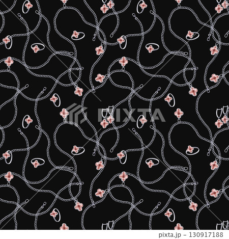 Seamless pattern with sultanite pendants, rings on a black background. Watercolor illustration is hand-drawn for packaging design, interior design, printing on fabric. Seamless pattern with sultanite pendants, rings on a black background. Watercolor illustration is hand-drawn for packaging design, interior design, printing on fabric. 130917188