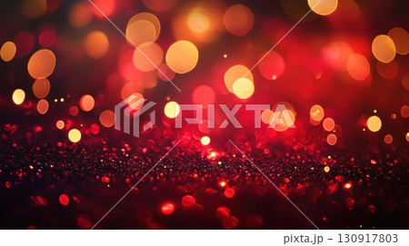 Red Glitter Lights Festive Background. Red Glitter Lights Festive Background. 130917803