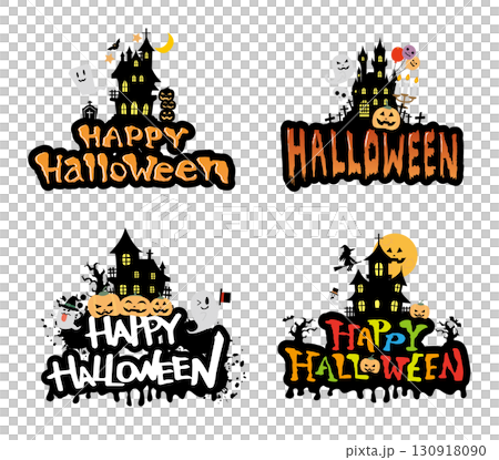 秋の可愛いハロウィンイラスト素材集 130918090