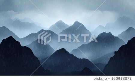 Rainswept Mountain Ranges. 130918872