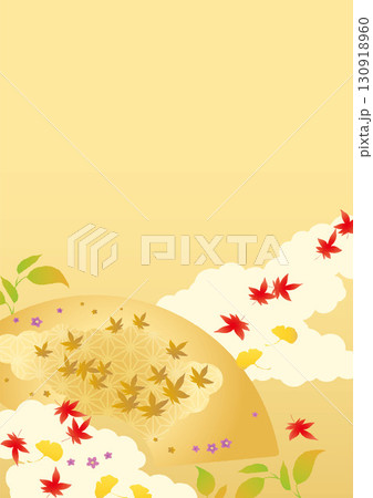 秋の背景2025（紅葉など）タテ5-1ベク 130918960