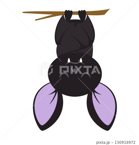 halloween cute bat, flat style halloween cute bat, flat style 130918972