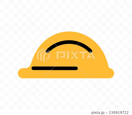 Hardhat, helmet and headgear, graphic design. Construction, safety, protection and ppe, vector design and illustration 130919722