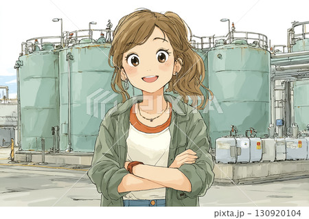 美優シリーズ：港湾の石油ターミナルを点検する美優 130920104