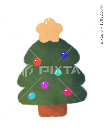 シンプルなクリスマスツリー シンプルなクリスマスツリー 130921047