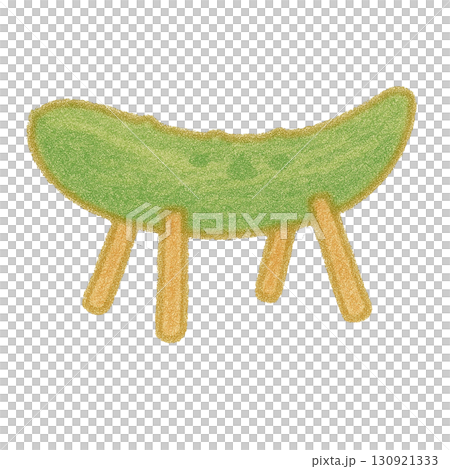 【夏】キュウリの精霊馬のイラスト 130921333