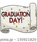 Graduation Day Cartoon Colored Clipart  130921820
