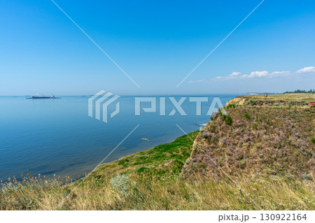 Incredible panoramic sea views from Cape Adzhiyask, located near the village of Rybakivka in the Mykolaiv region of Ukraine, offering a serene coastal landscape and natural beauty. Incredible panoramic sea views from Cape Adzhiyask, located near the village of Rybakivka in the Mykolaiv region of Ukraine, offering a serene coastal landscape and natural beauty. 130922164