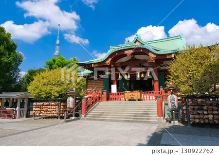 東京都江東区 亀戸天神社、拝殿 東京都江東区 亀戸天神社、拝殿 130922762