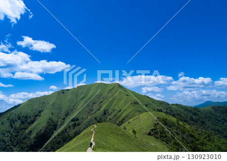 【日本百名山】剣山から次郎笈への稜線　真夏の風景3　徳島県三好市・那賀郡那賀町 130923010
