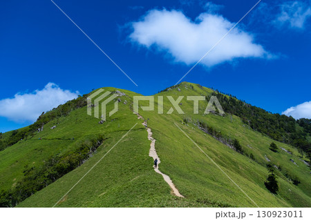 【日本百名山】剣山から次郎笈への稜線　真夏の風景4　徳島県三好市・那賀郡那賀町 130923011