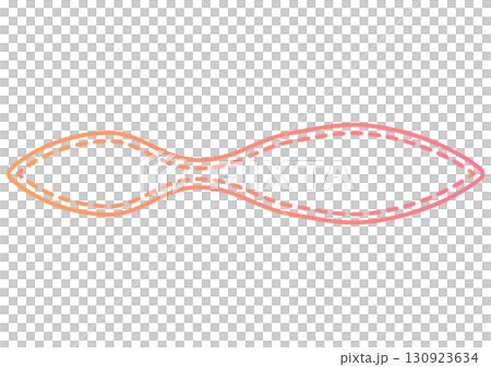 Colorful flowing curved frame 130923634