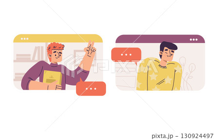 Engaging in Virtual Communication between Two Unique Characters in a Modern Digital Workspace Engaging in Virtual Communication between Two Unique Characters in a Modern Digital Workspace 130924497