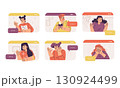 A Variety of Diverse Characters Engaging in Meaningful Digital Communication Platforms 130924499