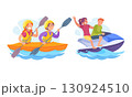 Exciting and Adventurous Water Sports Activities Kayaking and Jetskiing for Endless Fun 130924510