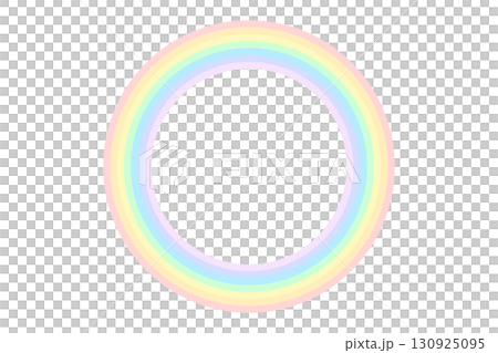 Cute rainbow colored circular frame illustration material white background vector png transparent Cute rainbow colored circular frame illustration material white background vector png transparent 130925095