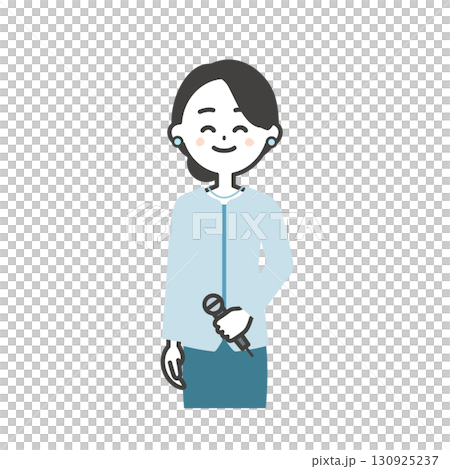 Female event host illustration 130925237