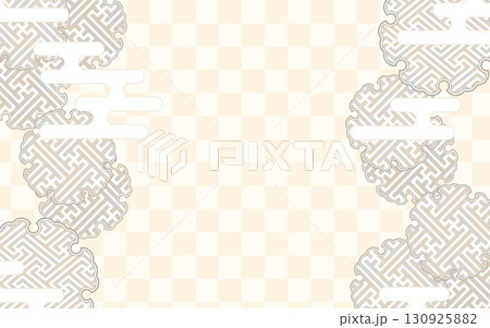 落ち着いたイメージの和柄モチーフの背景・壁紙素材。 落ち着いたイメージの和柄モチーフの背景・壁紙素材。 130925882