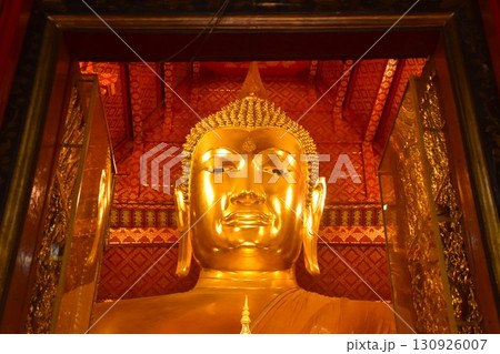 Luang Por Sam Pao Kong or Phra Phuttha Trai Rattana Nayok golden Buddha in Phananchoeng Worawihan temple travel location at Thailand Luang Por Sam Pao Kong or Phra Phuttha Trai Rattana Nayok golden Buddha in Phananchoeng Worawihan temple travel location at Thailand 130926007
