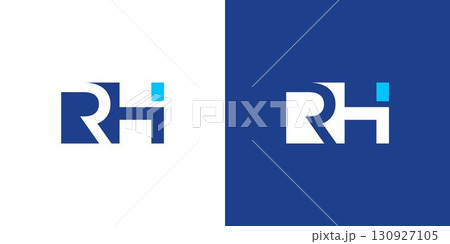 Modern and stong RH initials abstract logo design Modern and stong RH initials abstract logo design 130927105