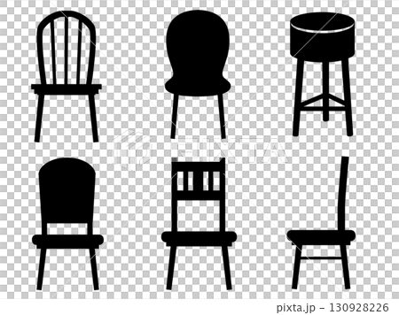 チェア 家具 インテリア シルエット 素材 130928226