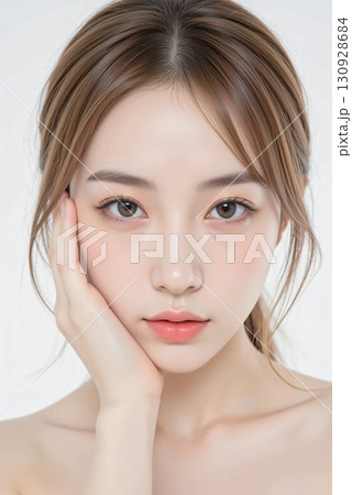 美しい女性のビューティーポートレート 130928684