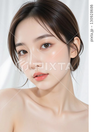 美しい女性のビューティーポートレート 130928686