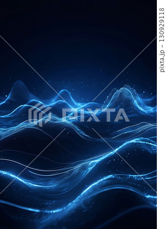 Clean Tech HUD Waves for Presentation Backgrounds 130929118