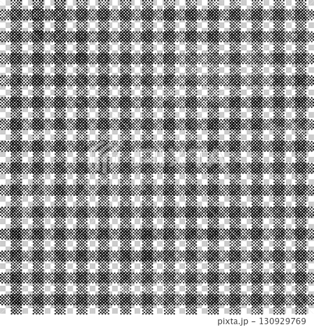 Halftone black gingham check pattern 130929769
