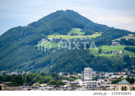 Cityscape of Old town of Salzburg, birthplace of Mozart and a UNESCO World Heritage Site, in Salzburg, Austria 130930695