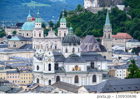 Cityscape of Old town of Salzburg, birthplace of Mozart and a UNESCO World Heritage Site, in Salzburg, Austria 130930696