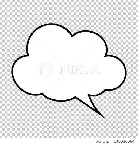簡單的語音氣泡圖-蓬鬆 130930964