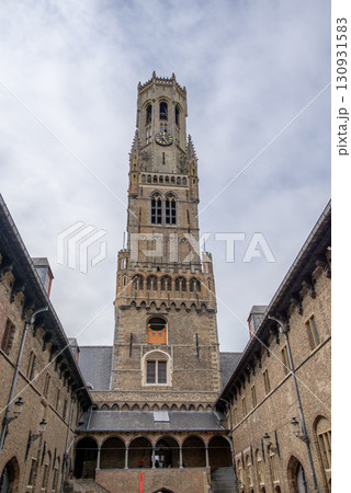 Belfry of Bruges, medieval bell tower in the historic centre of Bruges, Belgium Belfry of Bruges, medieval bell tower in the historic centre of Bruges, Belgium 130931583
