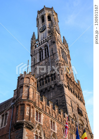 Belfry of Bruges, medieval bell tower in the historic centre of Bruges, Belgium Belfry of Bruges, medieval bell tower in the historic centre of Bruges, Belgium 130931587