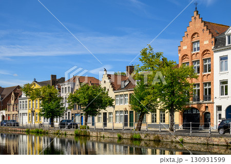 Historical Old Town and UNESCO World Culture Heritage site of Bruges in West Flanders, Belgium 130931599