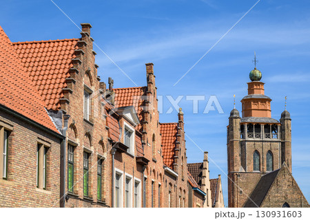 Historical Old Town and UNESCO World Culture Heritage site of Bruges in West Flanders, Belgium 130931603