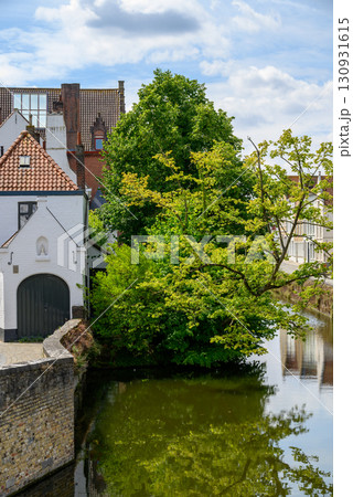Historical Old Town and UNESCO World Culture Heritage site of Bruges in West Flanders, Belgium 130931615