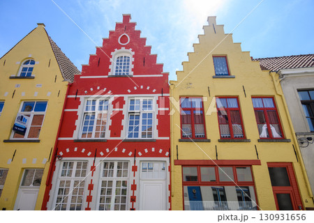 Historical Old Town and UNESCO World Culture Heritage site of Bruges in West Flanders, Belgium 130931656