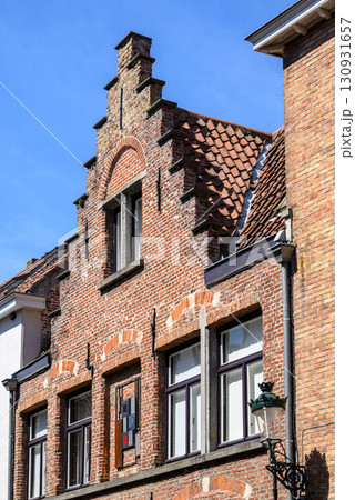 Historical Old Town and UNESCO World Culture Heritage site of Bruges in West Flanders, Belgium 130931657