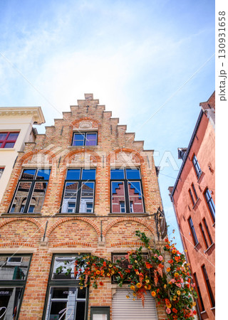 Historical Old Town and UNESCO World Culture Heritage site of Bruges in West Flanders, Belgium 130931658