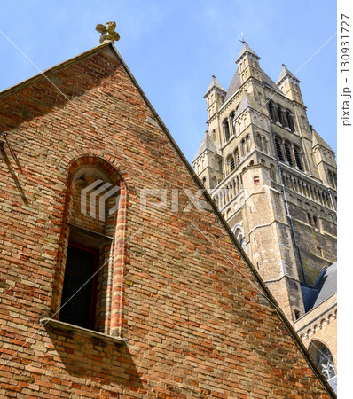 Saint Salvator Cathedral main Roman Catholic gothic church in Bruges, Belgium Saint Salvator Cathedral main Roman Catholic gothic church in Bruges, Belgium 130931727