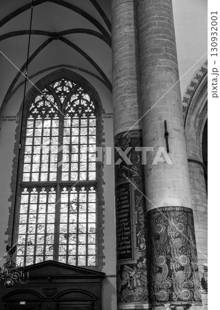 Interior of the Church of Saint Bavo Grote Kerk, Reformed Protestant church in Haarlem, Netherlands 130932001