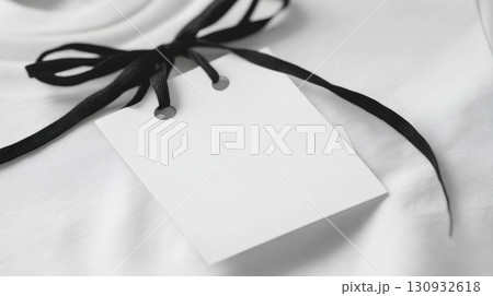 Label Tag Mockup Photorealistic Photo. --Ar 169 --S 130932618