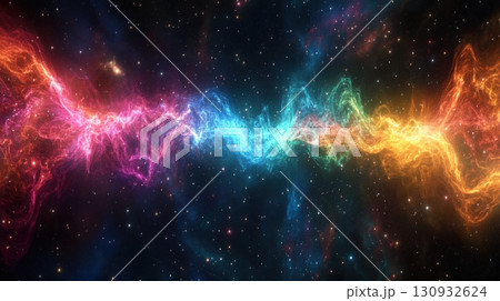 Colorful Electromagnetic Spectrum Waves 130932624