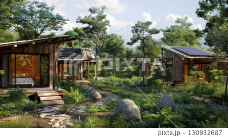 Eco-friendly accommodations at the Pachamama retreat 130932687