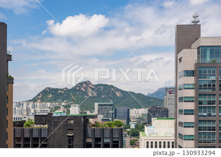 Panoramic cityscape view of downtown Seoul, capital of South Korea Panoramic cityscape view of downtown Seoul, capital of South Korea 130933294