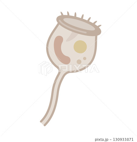 かわいいツリガネムシのイラスト素材 130933871